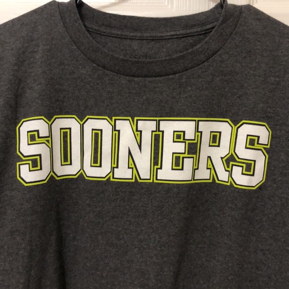 NWOT Men’s Oklahoma Sooners TShirt Dark Gray Large - Picture 1 of 4